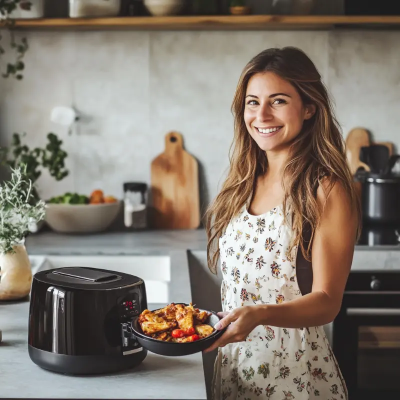 sfinedas A Romanian woman in her cozy kitchen smiling and cooki aabe3ae9 8da0 4304 973e 90bd49616dea