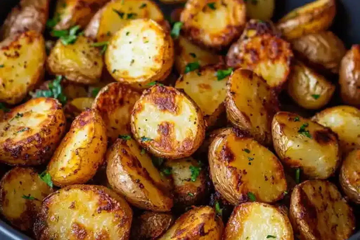 Cartofi la Airfryer crocanți și aurii