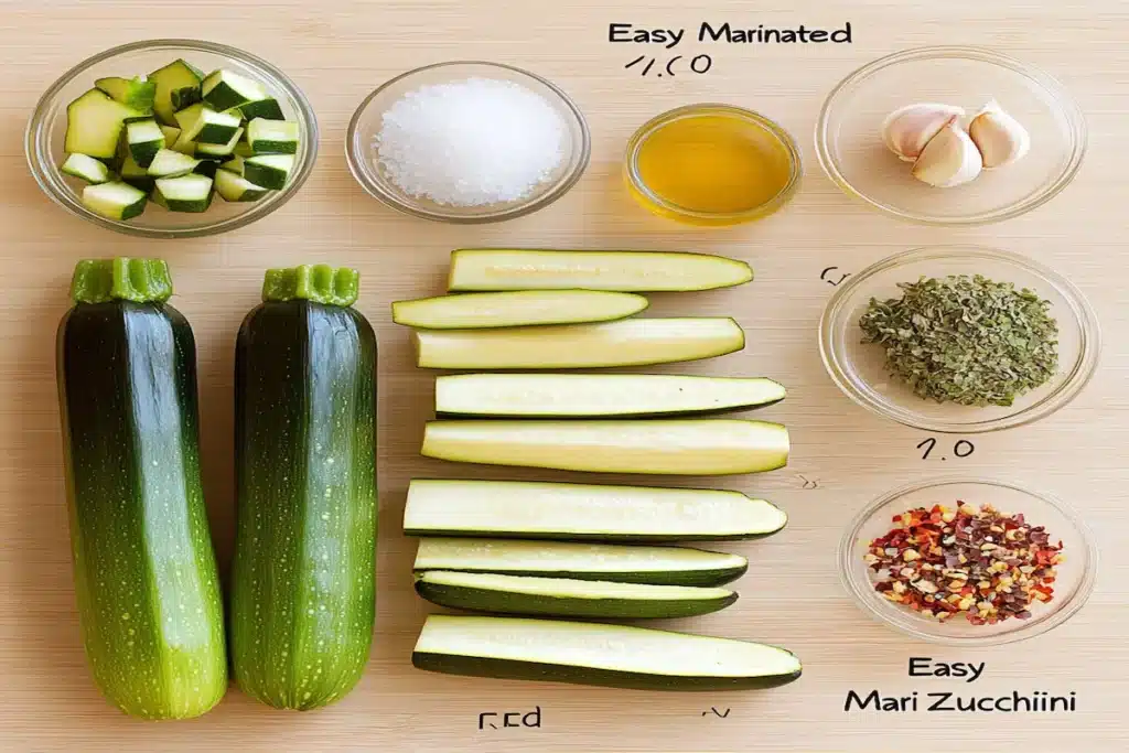 Cum să faci cei mai buni dovlecei marinați acasă – Secretul Irinei din Cluj 8 Ingrediente pentru dovlecei marinați – dovlecei proaspeți, usturoi, ierburi, sare și oțet