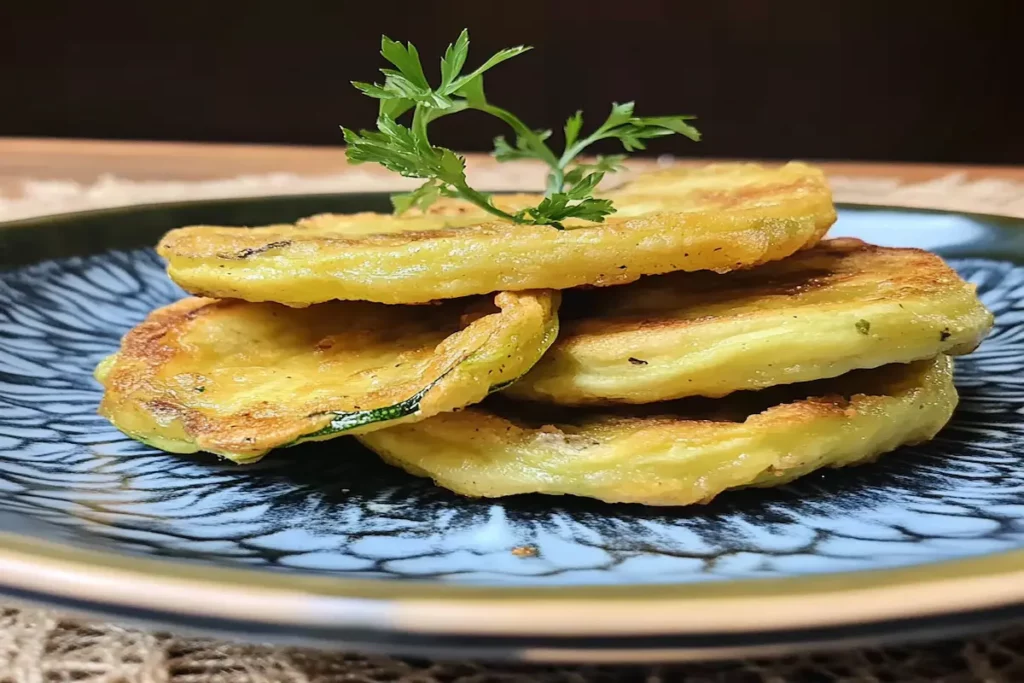 Dovlecei pane – crocanți, aurii și irezistibil de buni 9 Porție de dovlecei pane aurii și crocanți, serviți calzi