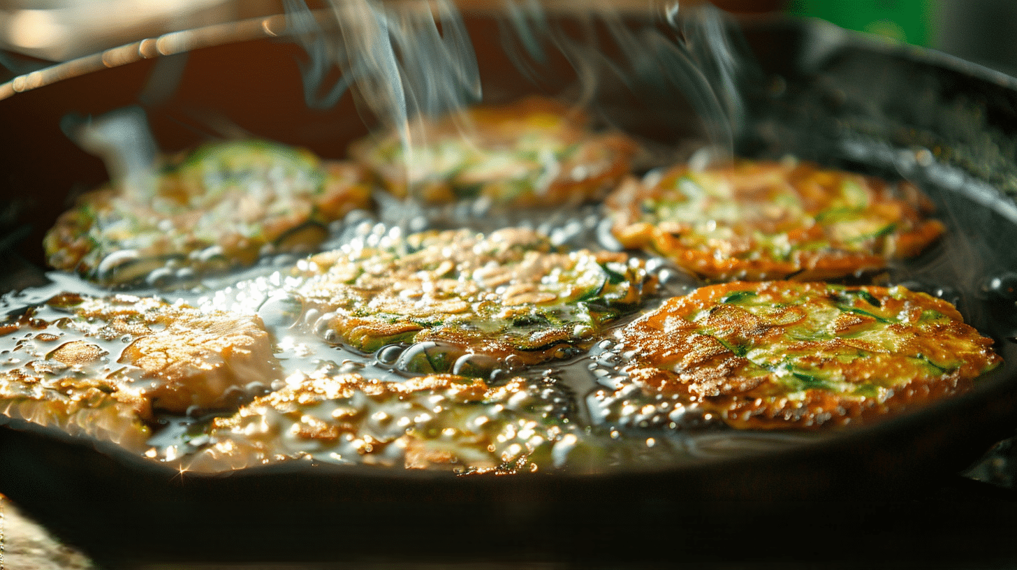 Chiftele de dovlecei în tigaie Chiftele de dovlecei reteta prăjite în tigaie cu abur fierbinte