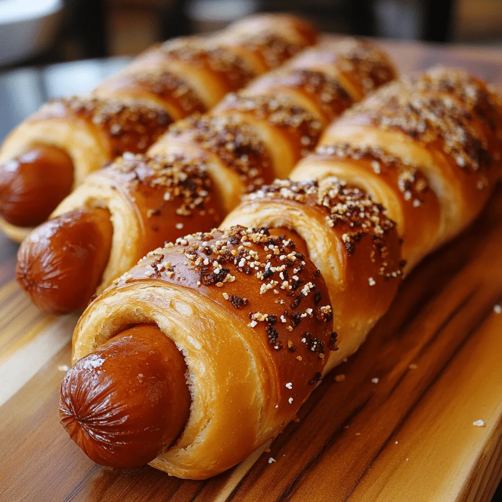 Covridog la air fryer fotografiat din lateral, cu topping crocant și aluat rumen